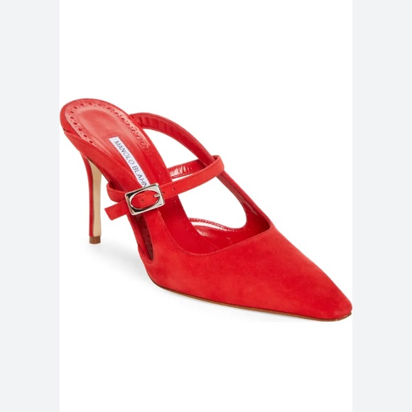MANOLO BLAHNIK MANOLO BLAHNIK Okos 90 suede mules